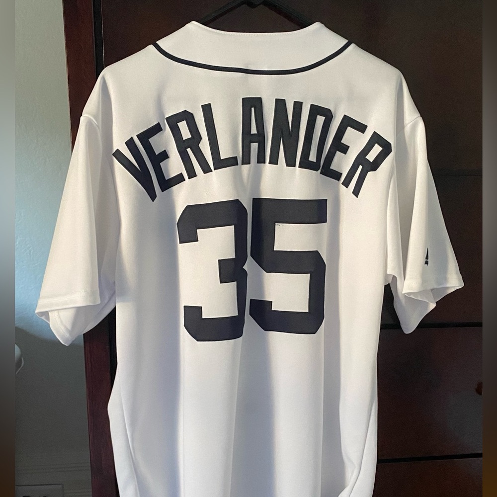 Authentic Majestic MLB Detroit Tigers jersey #35 Justin Verlander